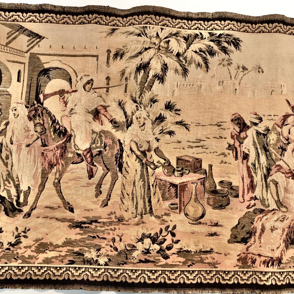 Vintage Desert Scene Tapestry - Italy